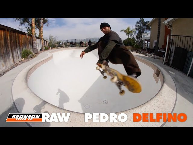 Subscribe to the Next Generation Channel:<br />🏁 http://bit.ly/NextGenerationChannel 🏁<br /><br />Pedro Delfino takes it to the deep end on a set of Bronson RAW Bearings.<br /><br />Follow Pedro https://www.instagram.com/_pedrodelfino/<br /><br />Film/Edit https://www.instagram.com/peacocksk8/<br /><br />Bronson RAW Bearings Feature the following Technology:<br /><br /> “Free at Last!” - Shield Free Design <br />• No more shields to get damaged or pop off – the first shield-less bearing designed for skateboarding <br />• No shield grooves in either race for no crud, dust and dirt build up - super fast sound and spin.<br /><br />“Fast, Slick & Non-Stick” - Tungsten Coated Races<br />• Micro-thin tungsten dry lubricant coating is fast, slick and non-stick to minimize dirt, dust and crud build up.<br />• Tungsten coating is an extremely slick, low drag, long life dry film lubricant with a very low coefficient of friction – Tungsten coating works well with or without liquid lubricants.<br /><br />“The Sound Of Speed” – Audible Speed Technology <br />• Fully open, high spin, and shield free – RAW’s are designed to enhance the sound of speed.<br />• Run your bearings with no shields? Minimal oil? Like a RAW sound? This bearing for you! <br /><br /> “Maximum Impact” - Cage Design<br />• Super strong, durable, non-distortion fiberglass filled pure nylon cage keep the balls precision spaced. <br />• High wear and tear resistance, increased performance in a low lubricant/increased dust and dirt environment.<br /><br />“Rollin’ Deep” - Deep Groove Raceways <br />• Balls sit and roll deeper in the raceway channels than weaker shallow groove designs. <br />• Dramatically reduces axial and angular side impact damage and breakage, surfaces stay smooth and fast. <br /><br />“Shred Ready” - Factory Fresh Quality<br />• 100% hand inspected twice and micro-polished & ultrasonic solvent washed 3X prior to final packaging. <br />• Packaged in nitrogen filled packaging – reduces metal and oil oxidation until ready to be ridden. <br /><br />Learn More about Bronson RAW Bearings: https://goo.gl/d5EpTR<br /><br />Keep up with the #FastestBearings on Social:<br />🏁 Instagram: https://instagram.com/bronsonspeedco/<br />🏁 Twitter: https://twitter.com/bronsonspeedco<br />🏁 Facebook: https://www.facebook.com/BronsonSpeedCo/<br />Follow us on Snapchat: 'bronsonspeedco'<br /><br />Shop Next Generation Bearings <br />💸 http://bronsonspeedco.com/