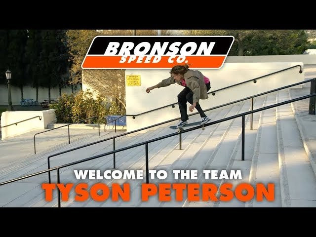 Subscribe to the Next Generation Channel:<br />🏁 http://bronsonspeedco.com/ 🏁<br /><br />Tyson Peterson is officially a member of the Next Generation Bearings Team. How's that quick escape route? Welcome To The Team, Tyson! <br /><br />Follow Tyson: https://www.instagram.com/tysonpeterson_/<br /><br />Learn More about Bronson RAW Bearings: https://goo.gl/d5EpTR<br /><br />Follow Bronson Speed Co:<br />🏁 Instagram: https://instagram.com/bronsonspeedco/<br />🏁 Twitter: https://twitter.com/bronsonspeedco<br />🏁 Facebook: https://www.facebook.com/BronsonSpeedCo/<br />Follow us on Snapchat: 'bronsonspeedco'<br /><br />Shop Next Generation Bearings <br />💸 http://bronsonspeedco.com/