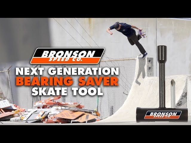 The first and only skate tool designed to prevent shield damage that can occur when installing your bearings or adjusting your axle nut. the 'Next Generation Bearing Saver Skate Tool' is engineered to ensure bearing performance and precision. Josh Borden puts it to the test on site of a rad QP DIY sesh.<br /><br />Shop Here: https://goo.gl/jNqEiz<br /><br />Film/Edit: Dan Stolling https://www.instagram.com/danstolling/<br />Follow Borden on Instagram: https://www.instagram.com/ibeborden/<br /><br />Learn more about Next Generation Bearings at:<br />http://bronsonspeedco.com/<br /><br />Follow us on Instagram: https://instagram.com/bronsonspeedco/<br />Follow us on Twitter: https://twitter.com/bronsonspeedco<br />Like us on Facebook: https://www.facebook.com/BronsonSpeedCo/<br />Follow us on Snapchat: 'bronsonspeedco'