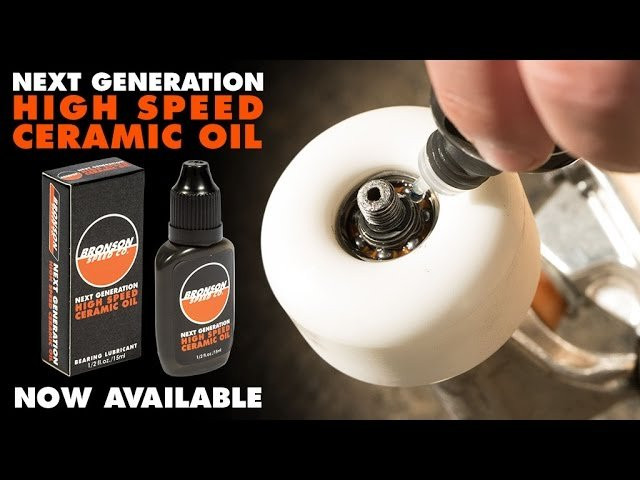 Behold, the latest Next Generation 'High Speed Ceramic Oil.' Add two (2) drops to each clean bearing for improved speed, and Next Generation Roll! Bronson Speed Co. rider Frankie Heck displays how it works. Join the Next Generation...<br />____________________________________________________________________<br />Learn More about this Product: https://goo.gl/nYvb00<br />____________________________________________________________________<br />• Precision aero-synthetic oil blended with nano ceramic compounds for unmatched speed & wear protection.<br /><br />• Superior protection for bearing surfaces from moisture, rust and corrosion.<br /><br />• Add two (2) drops to each clean bearing for Next Generation Roll!<br /> <br />*Shake Before Use* (Harmful if swallowed. Can cause eye and skin irritation).<br />Questions? Call: (831) 459-7800 or visit BronsonSpeedCo.com<br />____________________________________________________________________<br />Learn more about Next Generation Bearings at:<br />http://bronsonspeedco.com/<br /><br />Follow us on Instagram: https://instagram.com/bronsonspeedco/<br />Follow us on Twitter: https://twitter.com/bronsonspeedco<br />Like us on Facebook: https://www.facebook.com/BronsonSpeedCo/<br />Follow us on Snapchat: 'bronsonspeedco'<br />____________________________________________________________________<br />Follow Frankie Heck • https://www.instagram.com/frankieheck/<br />Film/Edit: Dan Stolling • https://www.instagram.com/danstolling/