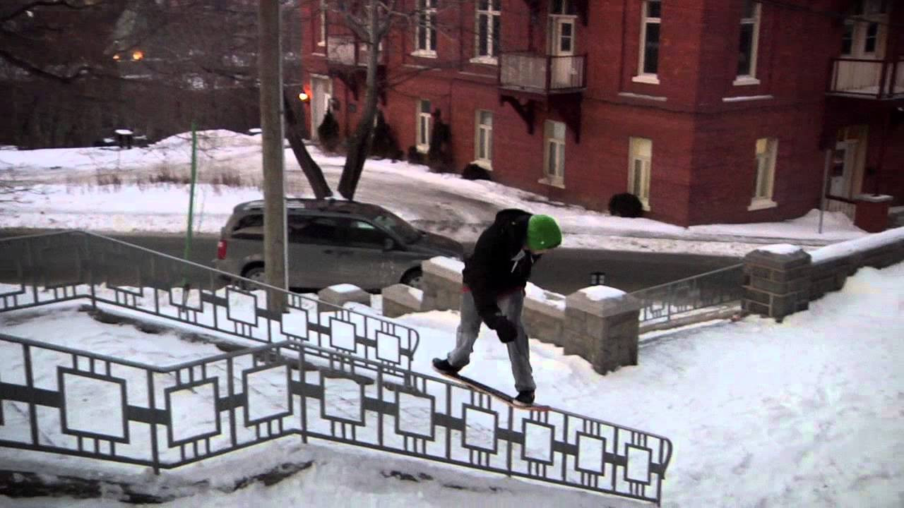 Snowskate legend Alan Gerlach making it happen with this mind-blowing Fs Boardslide down a down flat down 22 stair handrail in Sherbrooke.<br /><br />----------------------------<br /><br />Want to have a blast this winter? Get your Ambition snowskate online today!<br /><br />WEBSITE http://www.ambitionsnowskates.com<br />FACEBOOK http://www.facebook.com/AmbitionSnowskates<br />SUBSCRIBE http://www.youtube.com/subscription_center?add_user=AmbitionSnowskates <br /><br />We’re redefining snowskating. Our boards are fast & strong made with 7 plys of Canadian maple, with concave and aggressive grip. Every year, we refine our board construction to give you the best possible experience on snow. We know we're onto something... what's possible on a snowskate?