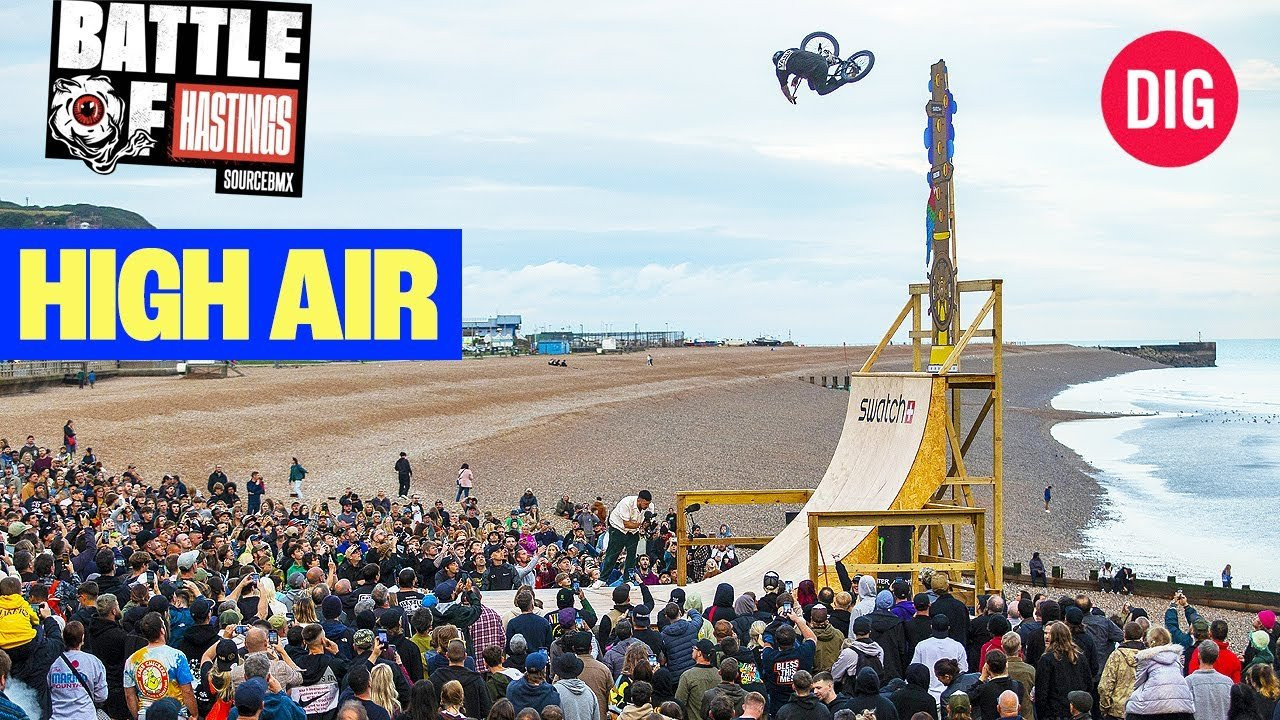 WATCH PROJECT X https://shop.digbmx.com/collections/project-x | Subscribe to the DIG channel for more videos - http://bit.ly/DigBMX<br />___<br /><br />Our friends at Source BMX decided to add another foot to the height pole for this year's Battle Of Hastings high air, and it's a good thing they did. Watch Corey Walsh, Josh Dove, Chase Hawk, Larry Edgar, Sergio Layos, Kaz Cambell, Matt Closson, George Ntavoutian battle it out for highest air. <br /><br />https://sourcebmx.com<br /><br />Video by Fred Murray<br /><br />___ <br /><br />Download the DIG BMX APP: http://digbmx.com/videos/the-dig-bmx-app <br />Visit our website for more BMX videos - http://digbmx.com <br /><br /> ● Facebook - https://facebook.com/digbmx <br /> ● Instagram - https://instagram.com/digbmx <br /> ● Twitter - https://twitter.com/digbmx <br /><br />#BMX #DIGBMX #BATTLEOFHASTINGS