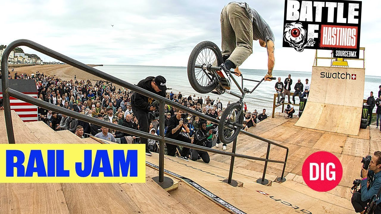 WATCH PROJECT X https://shop.digbmx.com/collections/project-x | Subscribe to the DIG channel for more videos - http://bit.ly/DigBMX<br />___<br /><br />Just when you thought the rail jam at Battle Of Hastings couldn't get any better, this year's event was off the hook. Kilian Roth, Nathan Williams, Joe Jarvis, Linda Grabner, Jordan Godwin, Eddie Baum, Alex Donnachie, and Colin Varanyak handle business...<br /><br />https://sourcebmx.com<br /><br />Video by Fred Murray<br /><br />___ <br /><br />Download the DIG BMX APP: http://digbmx.com/videos/the-dig-bmx-app <br />Visit our website for more BMX videos - http://digbmx.com <br /><br /> ● Facebook - https://facebook.com/digbmx <br /> ● Instagram - https://instagram.com/digbmx <br /> ● Twitter - https://twitter.com/digbmx <br /><br />#BMX #DIGBMX #BATTLEOFHASTINGS