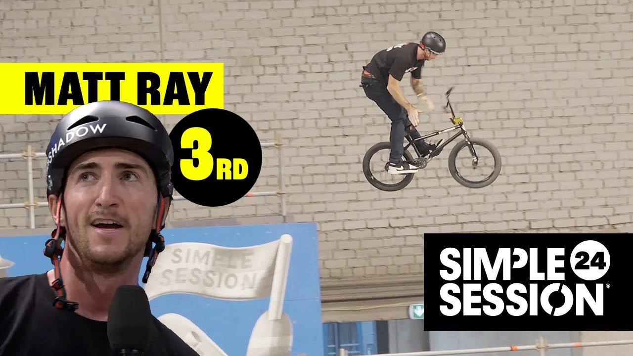 WATCH PROJECT X https://shop.digbmx.com/collections/project-x | Subscribe to the DIG channel for more videos - http://bit.ly/DigBMX<br />-----<br /><br />Congrats to Matt Ray for snagging that third place spot at Simple Session 24! Watch his winning run. See more Simple Session highlights on DIGBMX.com <br /><br />https://simple.session.ee<br /><br />Video by Rafael Black<br /><br />-----<br />Download the DIG BMX APP: http://digbmx.com/videos/the-dig-bmx-app <br />Visit our website for more BMX videos - http://digbmx.com <br /> ● Facebook - https://facebook.com/digbmx <br /> ● Instagram - https://instagram.com/digbmx <br /> ● Twitter - https://twitter.com/digbmx <br /><br />#BMX #DIGBMX #simplesession