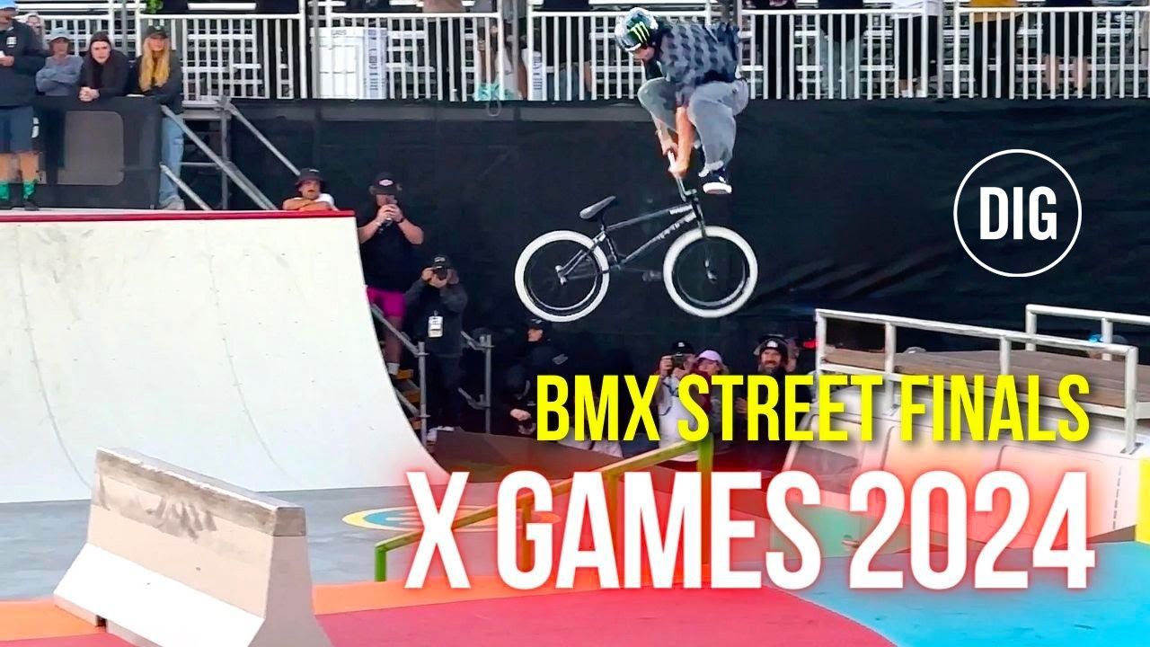 https://digbmx.com/project-x<br />https://digbmx.com | http://www.digbmxstore.com | Subscribe to the DIG channel for more videos - http://bit.ly/DigBMX<br />___<br /><br />It was a classic picture-perfect California summer sunset for this year’s X Games 2024 BMX Mens Street Final.<br /><br />Defending Gold Medalist from 2023, Kevin Peraza came back for another 1st place podium position, but it wasn’t easy as he was chased down by Jordan Godwin in 2nd and Lewis Mills in 3rd. Along with the likes of 19 year X Games veteran, Garrett Reynolds… Felix Prangenberg, Courage Adams, Devon Smilie and Boyd Hilder battled it out. <br /><br />45 seconds on the clock and the best score out of two runs!<br /><br />https://xgames.com<br /><br />Video by Wes McGrath<br />___ <br /><br />Download the DIG BMX APP: http://digbmx.com/videos/the-dig-bmx-app <br />Visit our website for more BMX videos - http://digbmx.com <br /><br /> ● Facebook - https://facebook.com/digbmx <br /> ● Instagram - https://instagram.com/digbmx <br /> ● Twitter - https://twitter.com/digbmx <br /><br />#BMX #DIGBMX #XGAMES