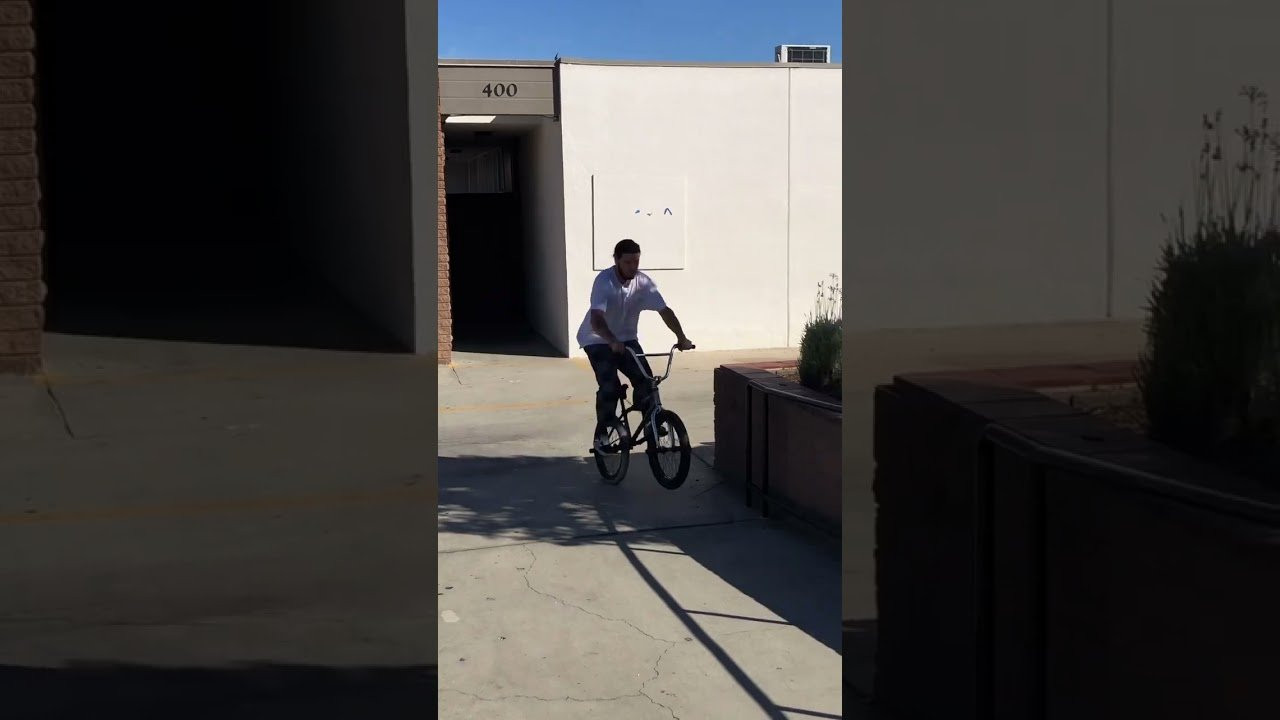 Riding street takes creativity! #bmxstreet #bmx