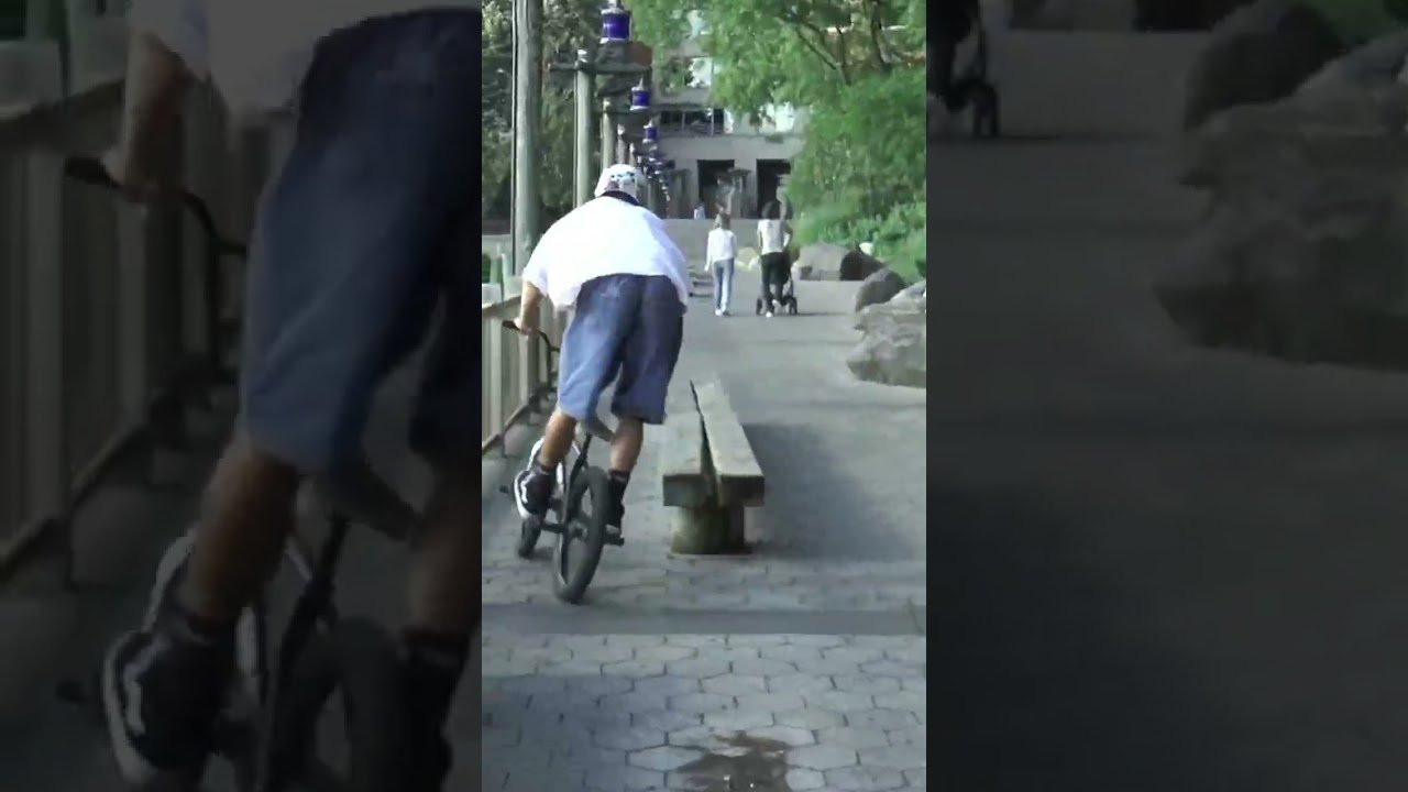 Marcel Kneeboard and Brandon Begin rip the streets of NYC #cultcrew #bmxstreet