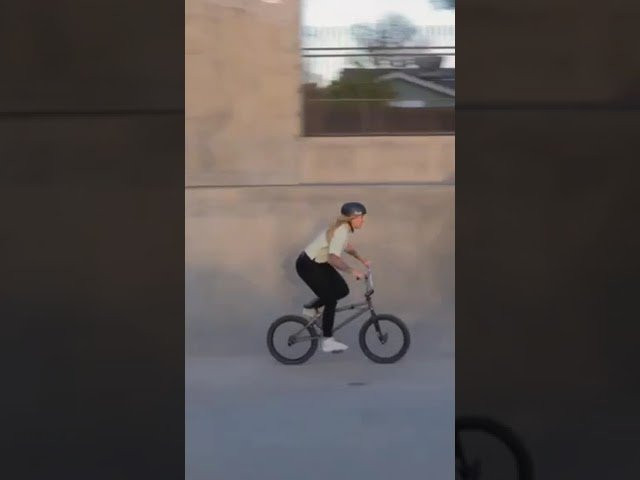 Angie Marino ripping the cradle full speed! #cultbmx #bmxfreestyle