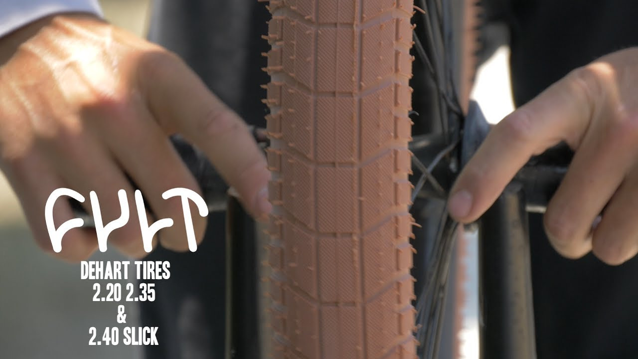 Chase Dehart signature tires .These tires roll fast as hell and grip on anything. Each size is a slightly different tread pattern <br /><br />2.20, 2.35 & 2.40 slick <br />** all black ** <br />** gum w/ black sidewall ** <br />** dark gum w/ black sidewall ** <br />** white w/ black sidewall ** <br />** red w/ black sidewall ** <br />** purps w/ black sidewall ** <br />** grey w/ black sidewall **<br />https://cultcrew.com