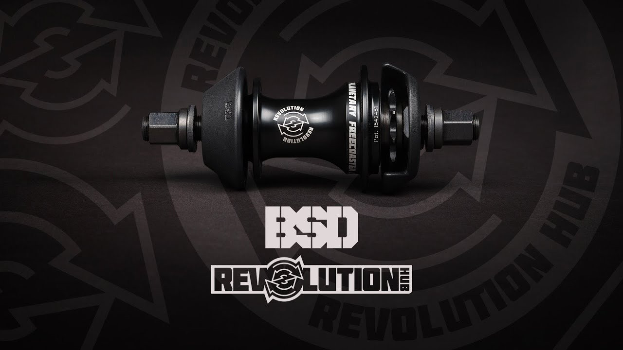 Introducing the new BSD Revolution hub...<br /><br />A freecoaster hub that feels like a cassette hub, weighs the same as a cassette hub, has a pedal gap like a cassette hub and sounds like a cassette hub. Using the Planetary clutch system.<br /><br />Hub features:<br /><br />• 30% lighter than conventional freecoaster hubs.<br />• No gap when pedalling forward.<br />• Eradicates unwanted engagement on rollbacks.<br />• Feels and sounds like a cassette hub.<br />• No need for oversized hub bearings due to low axial load.<br />• Supertough hollow male 14mm chromo axle.<br />• BSD hubguards included.<br /><br />To find out more about the Revolution hub visit - https://bsdforever.com/revolution<br /><br />Also check out our interview about the Revolution on Dig BMX here - https://digbmx.com/videos/bsd-the-revolution-hub<br /><br />#BSDrevolution #BSDforever<br /><br />..............................<br /><br />BSD WEBSITE:<br />http://www.bsdforever.com<br /><br />BSD INSTAGRAM:<br />http://www.instagram.com/bsdforever<br /><br />BSD FACEBOOK:<br />http://www.facebook.com/bsdforever