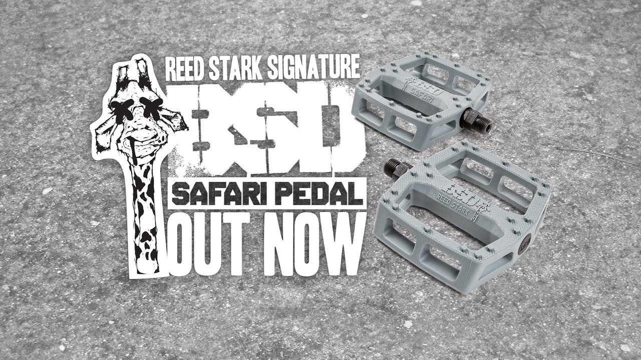 Introducing the Reed Stark signature Safari Pedal - Designed for the second try.<br /><br />The Safari Pedal features:<br />- 20 optimally placed hexagonal pins per side<br />- Tough Nylon Fibreglass construction<br />- True dual concave design<br />- Knurled surface for extra grip<br />- 9/16” Heat treated chromoly spindle<br /><br />More info at www.bsdforever.com/products/pedals/safari-pedal/<br /><br />Interview with Reed on The Merged - www.themerged.com/exclusive-bsd-safari-pedal-promo-and-interview/