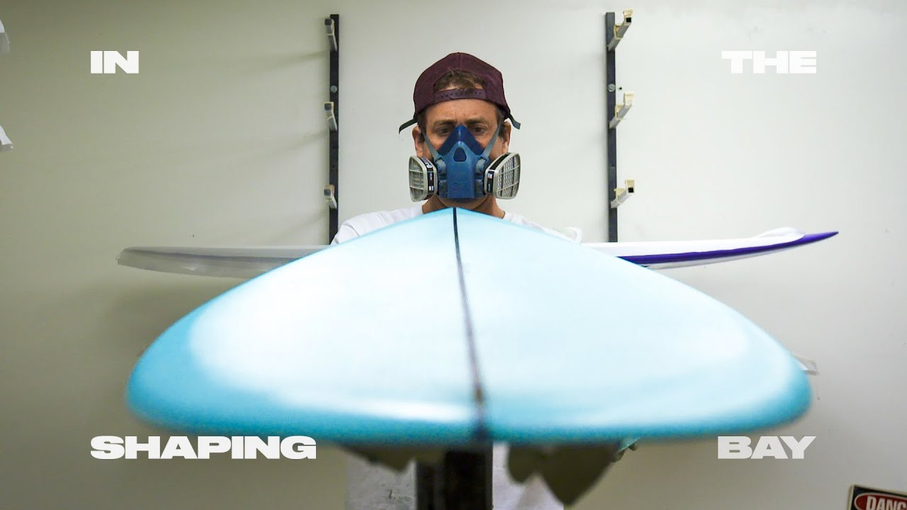 In this episode of SURFER Magazine's "In The Shaping Bay," Alex Villalobos, also known as "Superwolf," shows the crew around his glassing bay in San Diego, California.