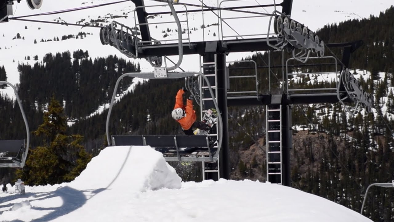 In TransWorld SNOWboarding's "Monday Mallet," Justin Phipps attempts to thread the needle ... and misses twice.