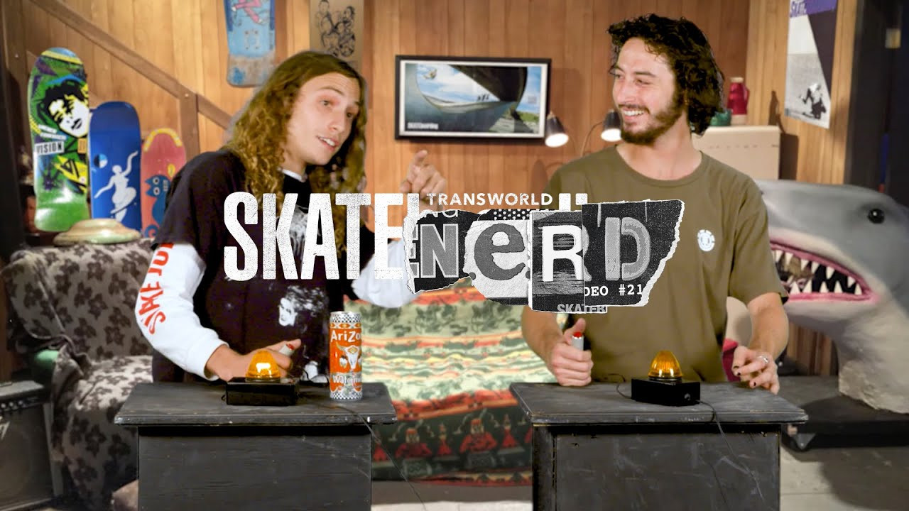 In another episode of TransWorld SKATEboarding's "Skate Nerd," young Reese Salken and Ethan Loy entered the Skate Nerd dojo of useless knowledge. <br /><br />See who came out the nerdiest. Damn, did the host get LASIK?