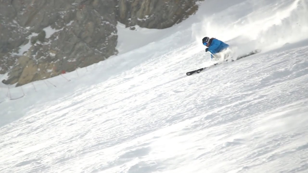 Marcus Caston ripping groomers at Snowbird, Utah, filmed by Adam Clark.