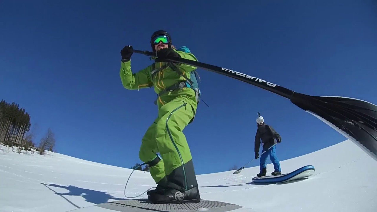 Twin brothers charge the slopes on their iSUPs!