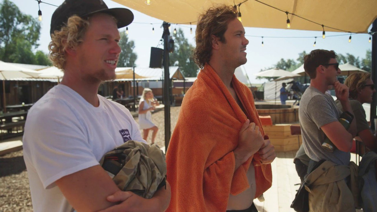 Legendary surfer Ian Cairns SUP surfs man-made perfection of the Kelly Slater Wave Company.