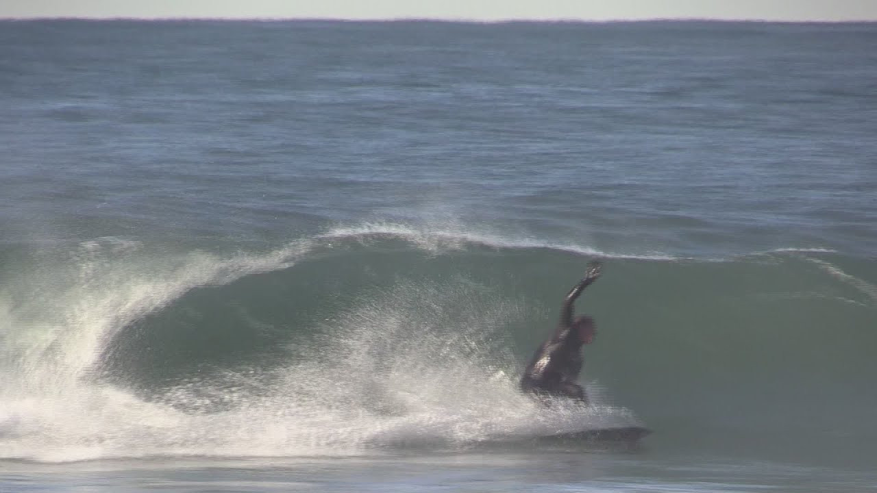 Here's a classic clip from SURFER Films of Tom Curren surfing on a tiny modified skimboard. Mr. Curren can make surfing anything look good.