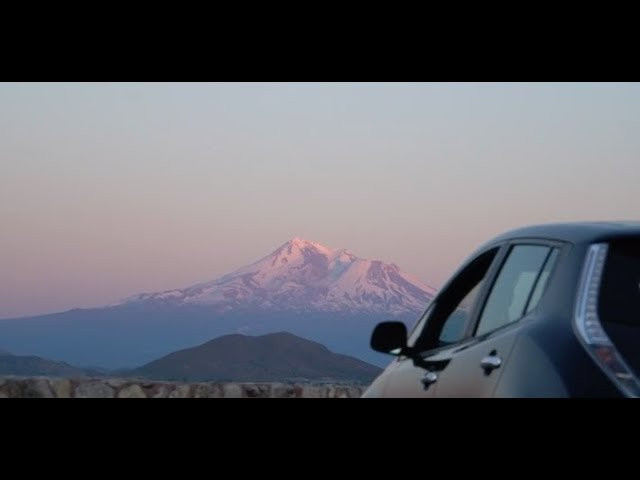 Driving an electric Nissan Leaf, Greg Hill and Chris Rubens traveled 3,000 miles in three week to climb and ski the premier volcanoes of the west: Mount Baker, Mount Rainier, Mount Hood, Mount Jefferson, Mount Shasta, and Mount Adams.