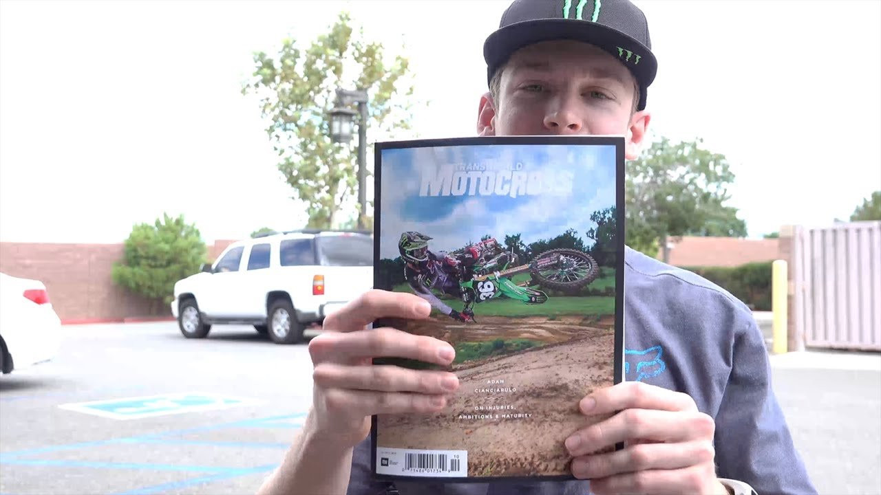 Adam Cianciarulo graces the cover of the October 2017 issue of TransWorld Motocross. Listen in as he is hand-delivered the mag and discusses his career over a cup of joe.