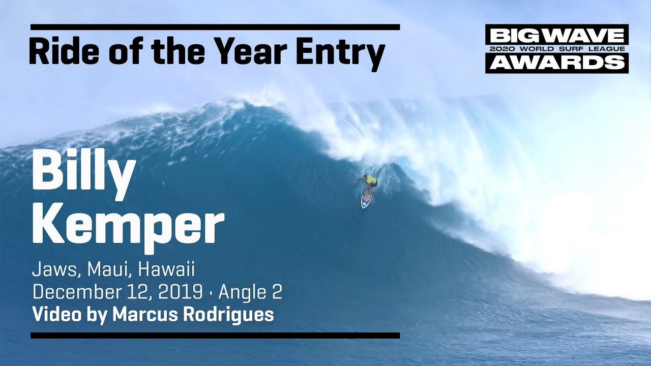 Billy Kemper (Haiku, Hawaii, USA) does what he does to win the final heat of the cbdMD Jaws Championships at Jaws, Maui, Hawaii on December 12, 2019. Video by Marcus Rodrigues. An entry in the Ride of the Year Award category of the 2020 WSL Big Wave Awards. For more information see www.WorldSurfLeague.com/bigwaveawards