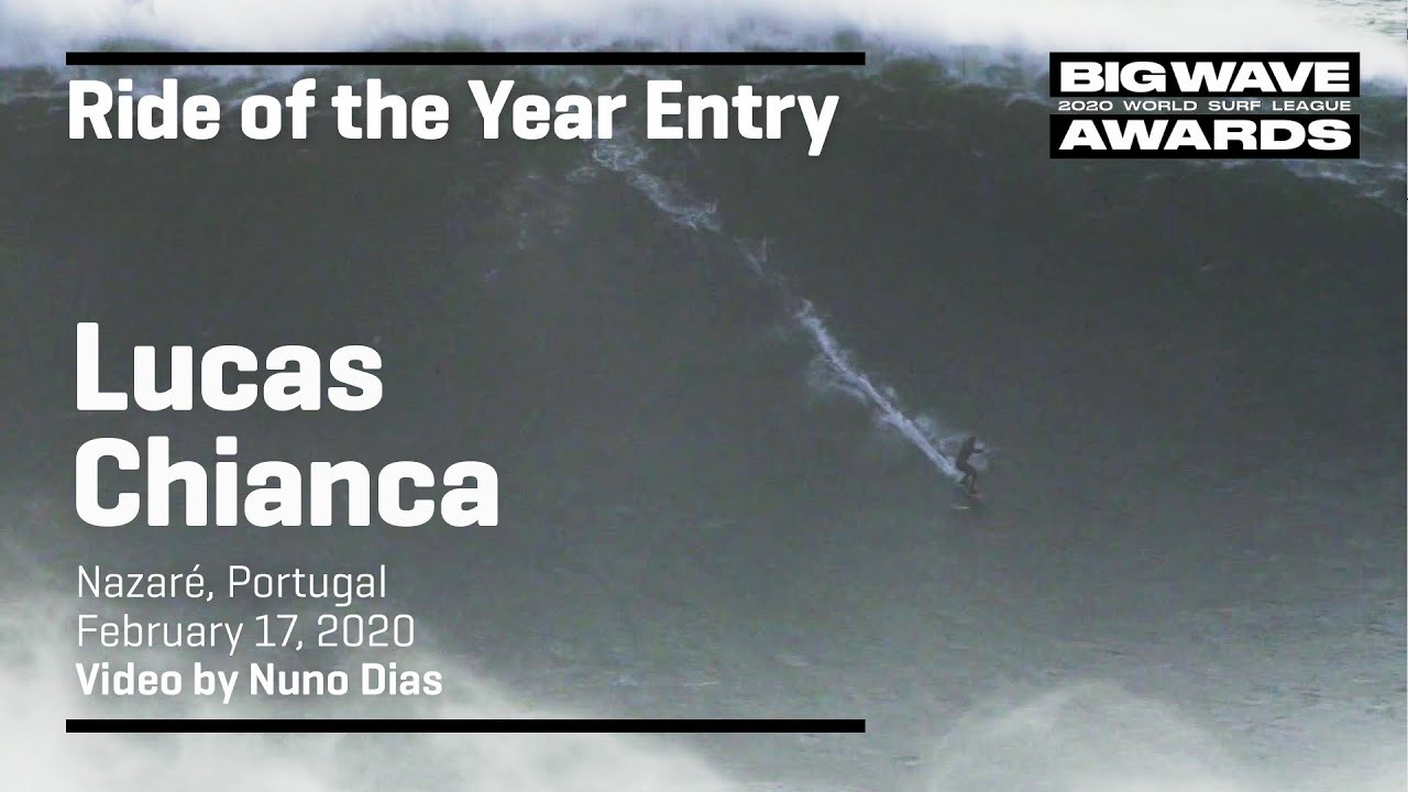 Lucas Chianca (Rio de Janeiro, Brazil) conquers a oceanic mountain range of colossal proportions at Praia do Norte, Nazaré, Portugal on February 17, 2020. . Video by Nuno Dias. An entry in the Ride of the Year Award category of the 2020 WSL Big Wave Awards. For more information see www.WorldSurfLeague.com/bigwaveawards