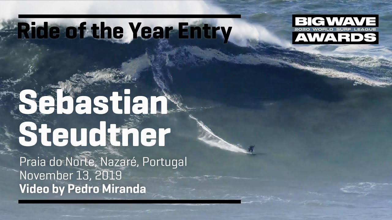 Sebastian Steudtner (Nuremberg, Germany) takes on a huge windy peak and a few thousand tons of whitewater and comes out the winner at Praia do Norte, Nazaré, Portugal on November 13, 2019. Video by Pedro Miranda. An entry in the Ride of the Year Award category of the 2020 WSL Big Wave Awards. For more information see www.WorldSurfLeague.com/bigwaveawards