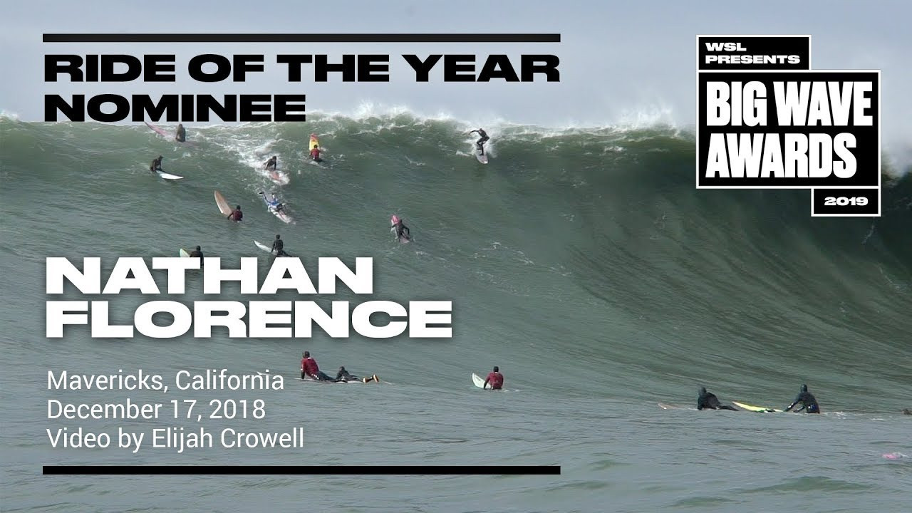 Nathan Florence (Haleiwa, Hawaii, USA) faces down a looming bomb at Mavericks, California on December 17, 2018. Video by Elijah Crowell. A nominee in the Biggest Paddle Award category of the 2019 WSL Big Wave Awards. For more information see www.WorldSurfLeague.com/bigwaveawards.