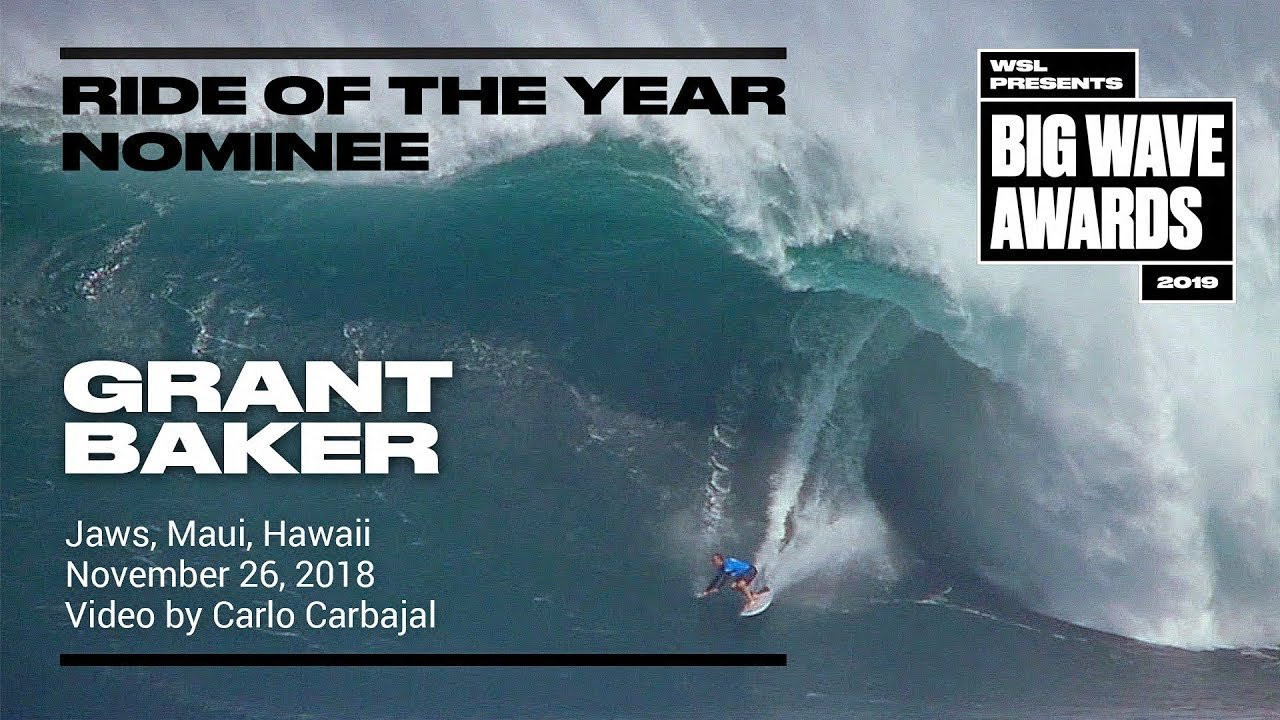Grant Baker (Durban, South Africa) makes a severe late drop and pulls into a massive barrel during the Jaws Challenge WSL Big Wave Tour event at Jaws, Maui, Hawaii on November 26, 2018. Video by Carlo Carbajal. A nominee in the Ride of the Year Award category of the 2019 WSL Big Wave Awards. For more information see www.WorldSurfLeague.com/bigwaveawards.