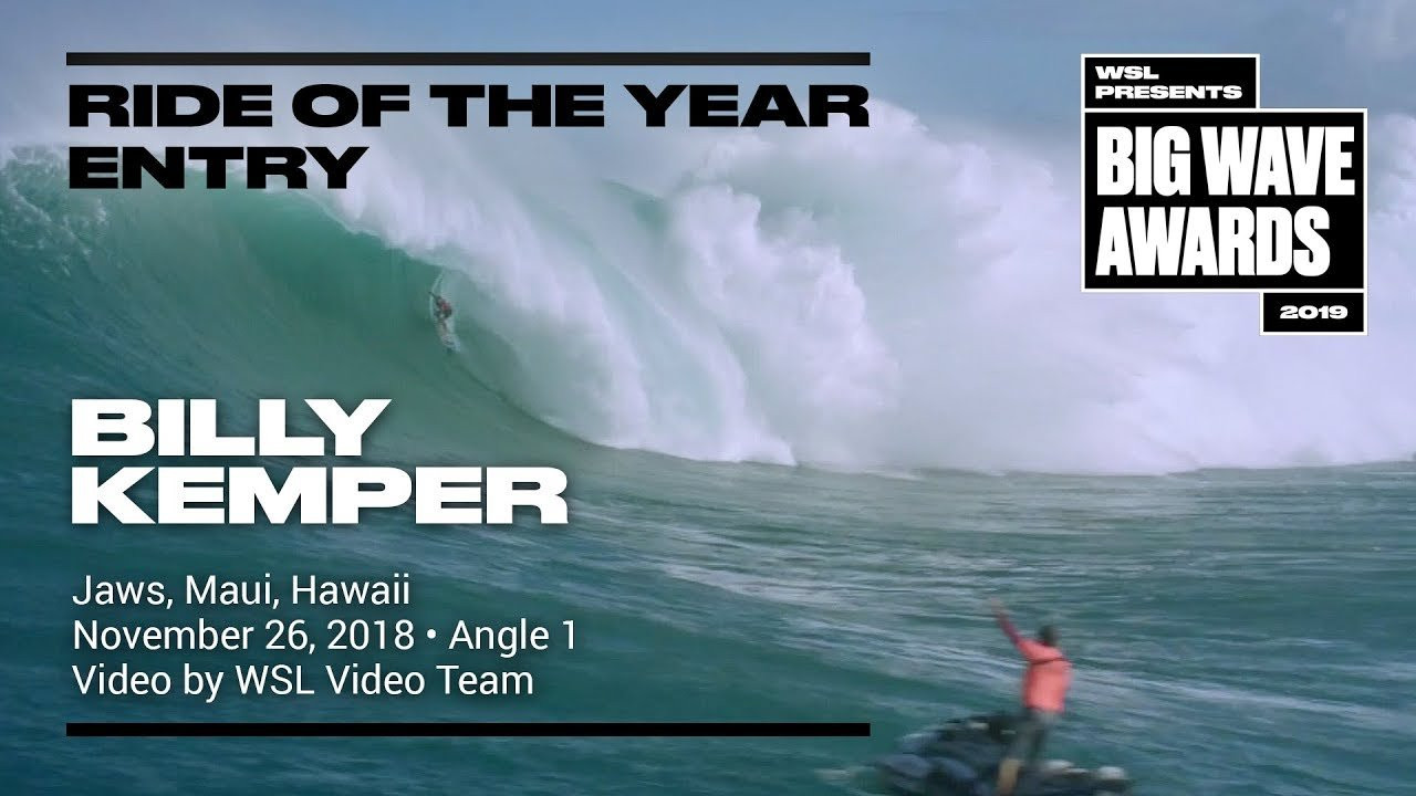 Billy Kemper (Haiku, Hawaii, USA) defies the laws of nature and pulls into a massive, lengthy barrel only to be denied at the last moment at Jaws, Maui, Hawaii on November 26, 2018. Video by WSL Video Team. An entry in the Ride of the Year Award category of the 2019 WSL Big Wave Awards. For more information see An entry in the Ride of the Year Award category of the 2019 WSL Big Wave Awards. For more information see www.WorldSurfLeague.com/bigwaveawards