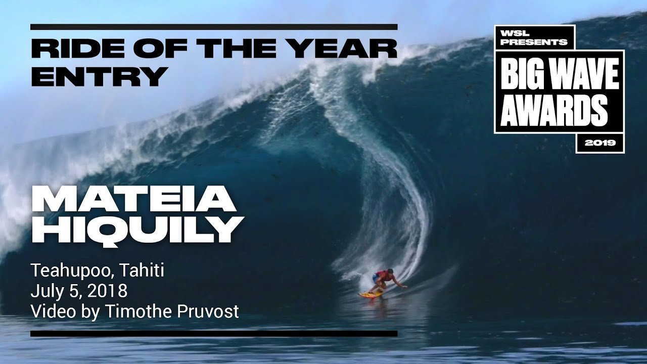 Mateia Hiquily (Taapuna, Tahiti, French Polynesia) tows into a glassy bowl of perfection at Teahupoo, Tahiti on July 5, 2018. Video by Timothe Pruvost. An entry in the Ride of the Year Award category of the 2019 WSL Big Wave Awards. For more information see www.WorldSurfLeague.com/bigwaveawards