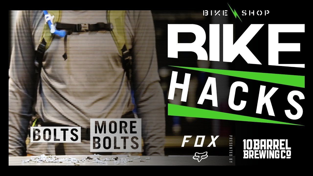 You should always bring spare bolts on big rides, because sometimes things go missing. But if you find yourself without an important fastener, a spare may already be on your bike.