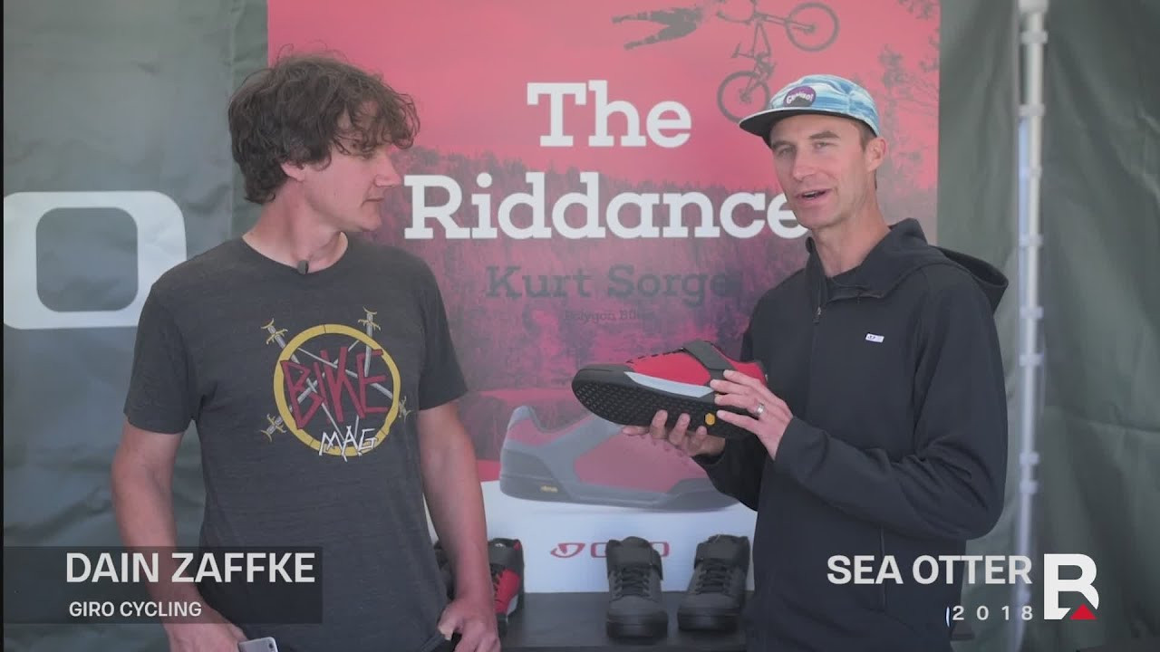 Giro's Dain Zaffke introduces the essence of the new Riddance flat pedal shoe at Sea Otter 2018.