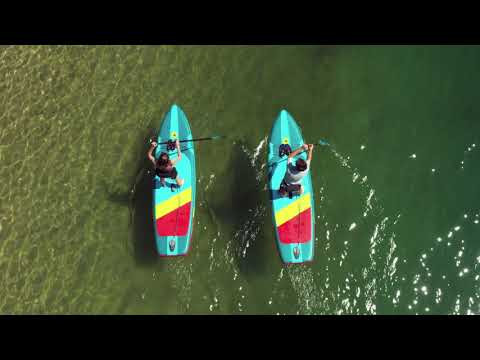 Ideal for flatwater explorers, the Solo is an easily maneuverable and fun to paddle all-around board. Double-layer stringers and side rails combined with a premium knit drop-stitch construction make it ultra-durable and increase rigidity. While wider boards tend to be slower, the Solo’s wide tail shape increases the average width of the board without increasing the board at its widest point. This feature expands the surface area on the water to add stability while improving tracking and efficiency. The Solo is always adventure-ready, with all essentials needed for a day on the water included in a convenient and portable package.