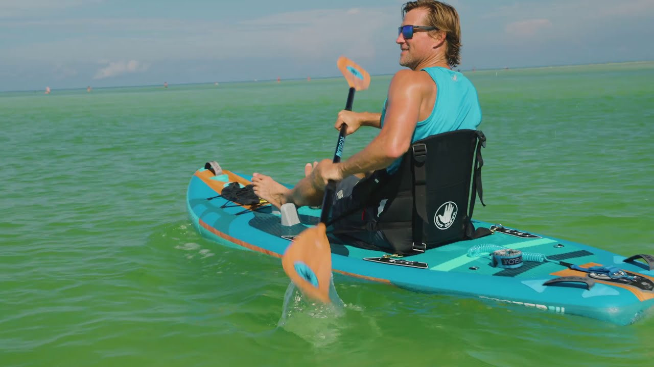 The Porter is designed to be used as a sleek, sit-on top kayak, but by simply unclipping the seat, the kayak converts to a stand-up paddle board. Two ways to paddle, endless adventure.