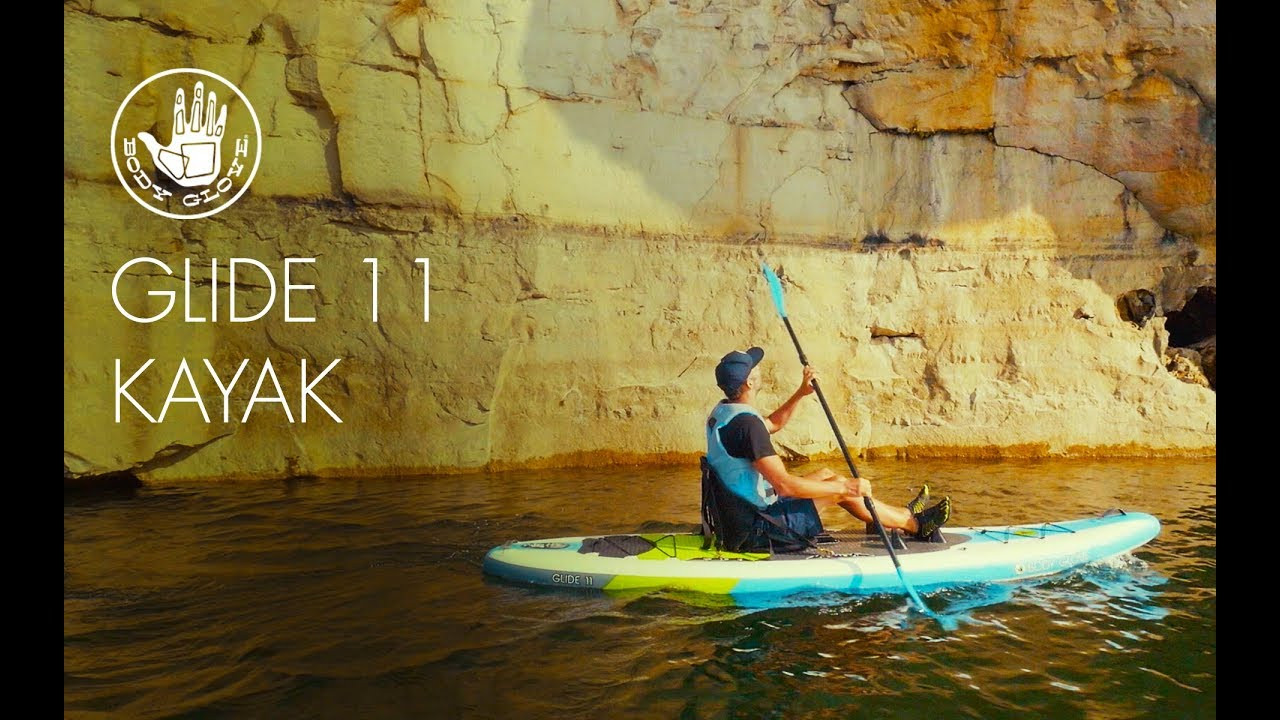 The Body Glove Glide 11 is a groundbreaking inflatable kayak that emphasizes convenience, performance and fun. Featuring an ultra-rigid seat, a fast-paddling design and permanent, indestructible fins, the Glide 11 is perfect to cut through lakes and rivers.<br /><br />The Glide is the perfect watercraft for your next adventure thanks to the Triple Layer Stringers, superior welded drop stitch construction, and ultra-stable, easy to paddle platform. The Glide allows you to reach and paddle some of the most secluded and exclusive bodies of water in the world. The inflatable kayak design features a super rigid, adjustable yet comfortable high-back seat, ergonomic foot braces, 4-piece adjustable aluminum floating paddle, an ankle leash and a multi-function padded handle to hold your paddle or water bottle.<br /> <br />Package Also Includes:<br /> + Adjustable 4-piece kayak paddle 89 in. to 95 in.(225 cm to 240 cm)<br /> + Optional stand-up paddle handle attachment 70 in. to 85 in. (178 cm to 216 cm)<br /> + High-pressure hand pump w/ gauge<br /> + Durable Double Layer backpack<br /> + Dry pouch<br /> + Coil Leash<br /><br /><br />Shop Body Glove Inflatable Kayaks: http://bit.ly/2UnZ09O <br /><br />#AllThingsWater #BodyGlove #ISUP<br /><br />Love Body Glove? Find more of us here: <br />Facebook: https://www.facebook.com/bodyglove/ <br />Instagram: https://www.instagram.com/bodyglove/<br /> https://www.instagram.com/bodyglovegirl/ <br />Website: https://www.bodyglove.com/