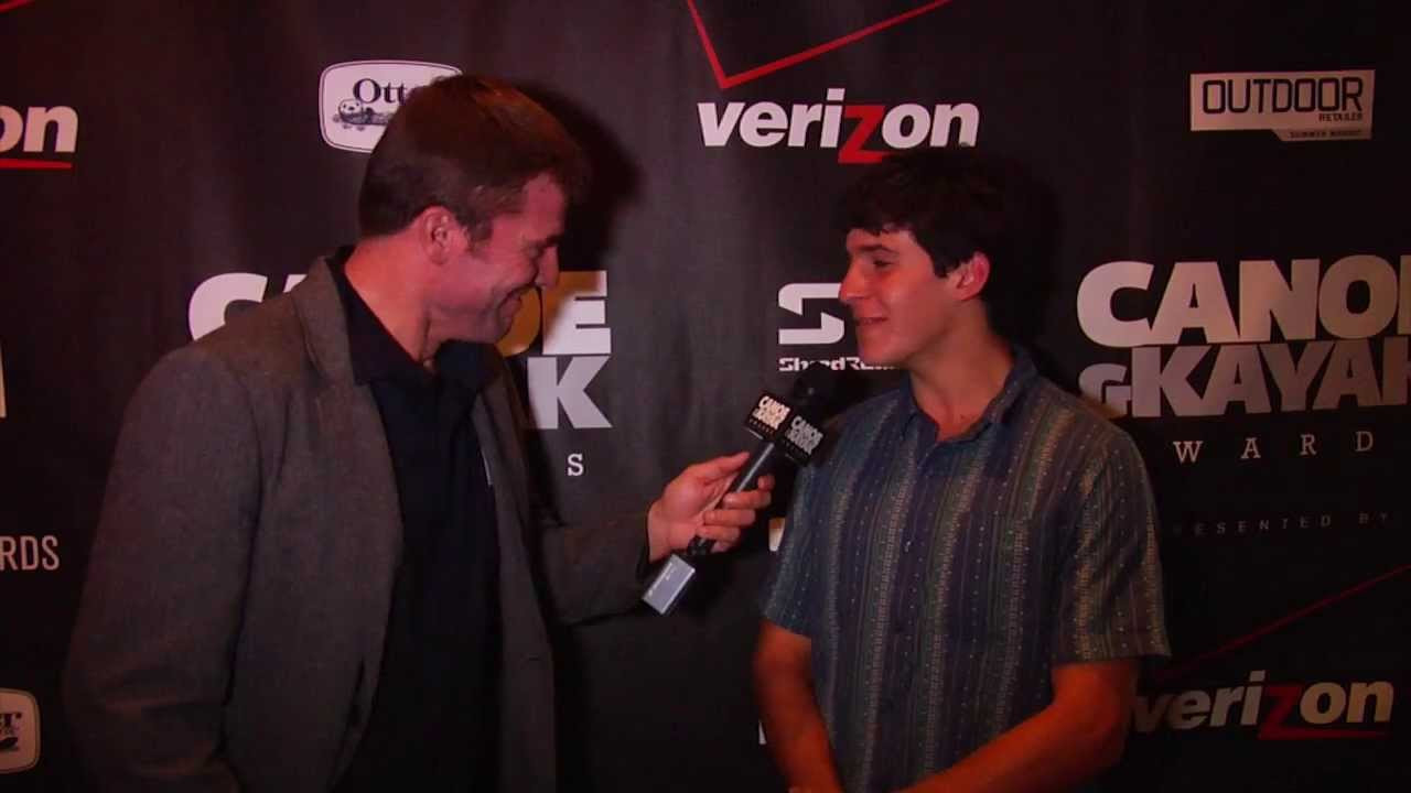 C&K Senior Editor Joe Carberry interviews Paddle with Purpose presenter Jason Craig at the Canoe & Kayak Awards.