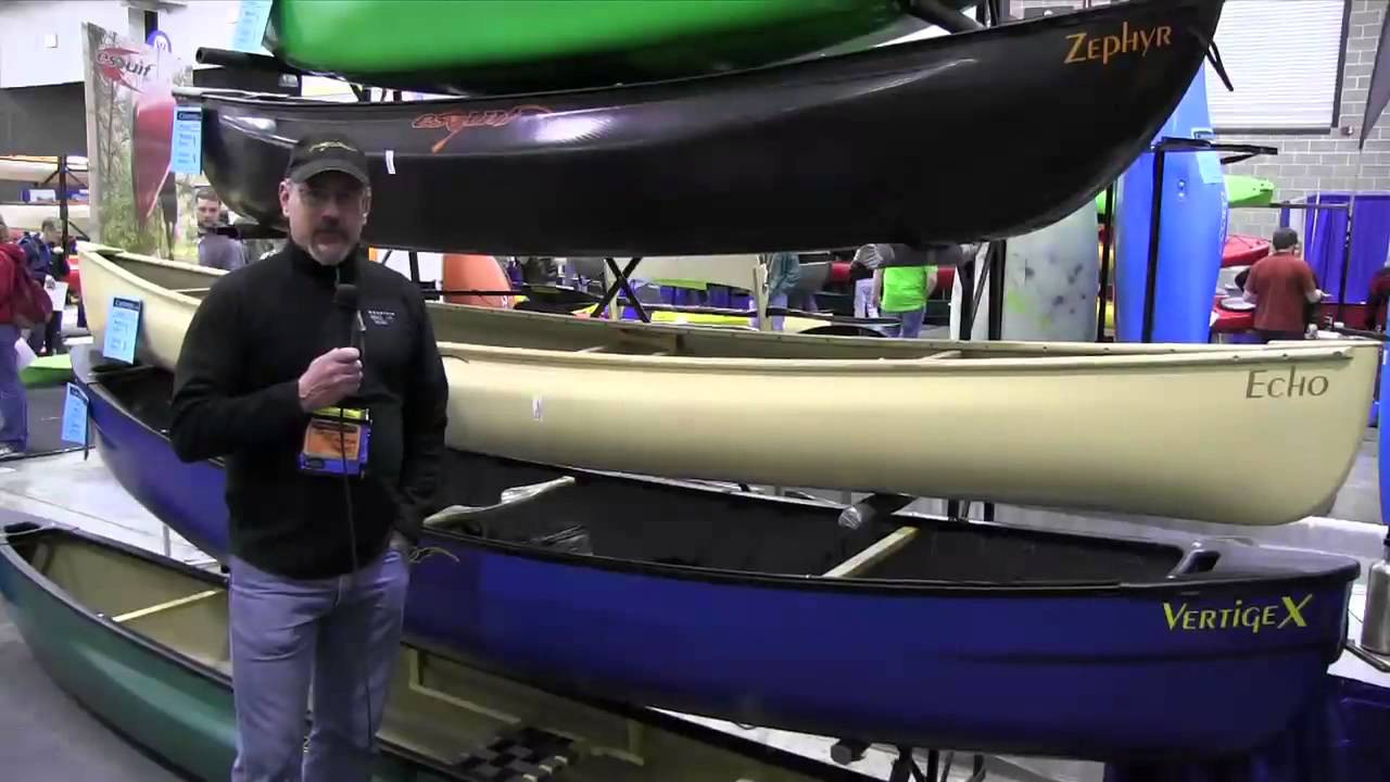 C&K staff meet Brian to talk about the Esquif Echo canoe. 45 lbs and 14 ft, that's nuts.