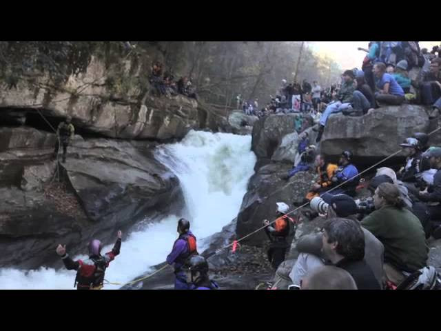Losing a camera is never fun...especially as it bounces off rock before landing in a hydraulic in front of hundreds of viewers.