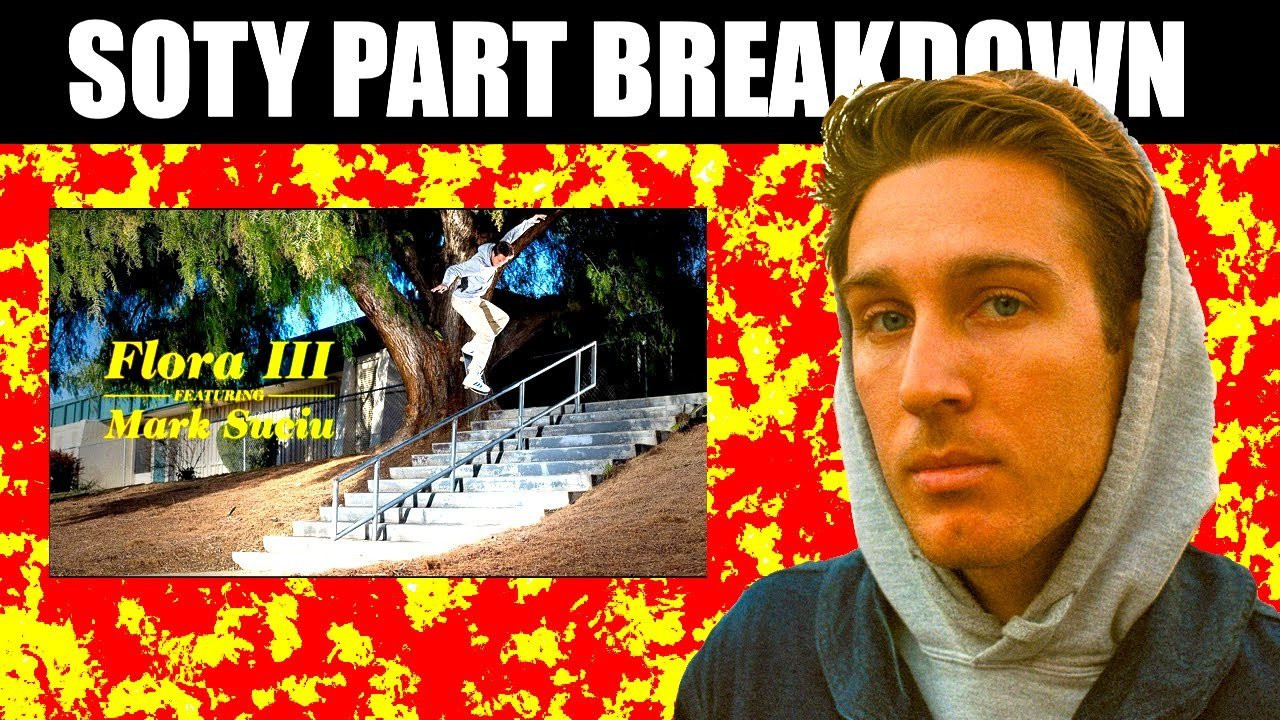 Justin Albert's Flora III video spotlights Mark Suciu in San Francisco, SoCal, New York, Philly, and overseas in London and Madrid<br /><br />Unless you haven't been on the internet for the last week, it's no longer a secret that Mark Suciu won Thrasher's Skater of the Year IN 2021, and the Flora III video was arguably responsible for securing that title<br /><br />Even if Mark didn't drop Blue Dog, Curve, or the Spitfire part, the ending rail chomping frenzy montage in Flora III might've still been enough on its own for SOTY 2021 <br /><br />How many tricks did Suciu actually do in Flora III? <br /><br />What were the actual tricks in that ending rail reel?<br /><br />Where does Mark go from here, and what did he contribute to Skateboarding in 2021?<br /><br />Did Dilo or Chima deserve the votes needed to outperform Mark Suciu AND Yuto Horigome?<br /><br />Let's find out and dive into some numbers and stats with the third installment of Justin Albert's Flora series!<br /><br />----------------------------------------------------------------------------------------------------<br /><br />Flora III Part: https://www.youtube.com/watch?v=LTGeMZxZ9Tk&t=1s<br /><br />Flora II Part: https://www.youtube.com/watch?v=_0YbSVQNp24<br /><br />Flora I Part: https://www.youtube.com/watch?v=zpO927vqPxE<br /><br />1st Beat Instrumental thanks to Txmmy Beats: https://www.youtube.com/watch?v=NdgB6jIeGLk<br /><br />2nd beat instrumental thanks again to Txmmy Beats: https://www.youtube.com/watch?v=D1l-NbbSwOs<br /><br />Follow Dumb Data on IG: https://www.instagram.com/realdumbdata/<br /><br />Follow Dumb Data on TikTok: https://www.tiktok.com/@dumbdata