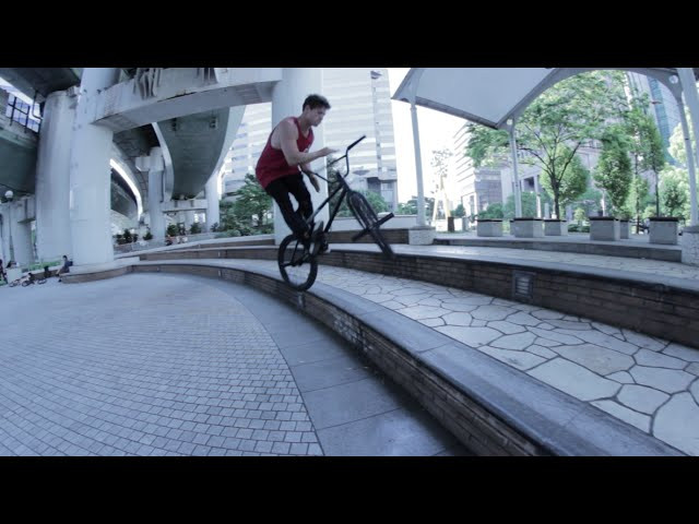 Stevie hits a nice line in Japan on a sweet spot