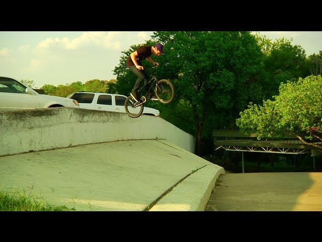 Rawness. Darryl Tocco can hard way outta anything, here he pops a manual into a bank to feeble hard 180 outta the sub ledge.