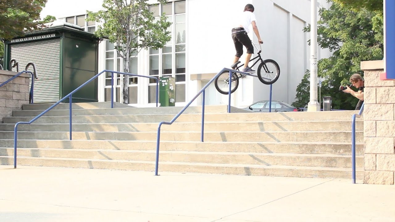 IZ tried a pretty sick up rail to crank arm, we were all worried about security so he was hitting it super fast, no breaks...everyone was ready to pack up and leave until this happened....