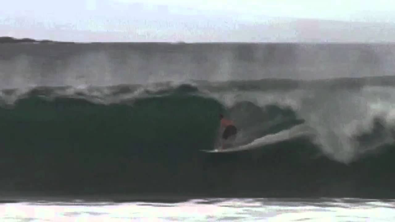 Little bigger than 4 foot surf. Chuy actually took it out that day at Honolua Bay to test the upper limits of it and it went unreal!
