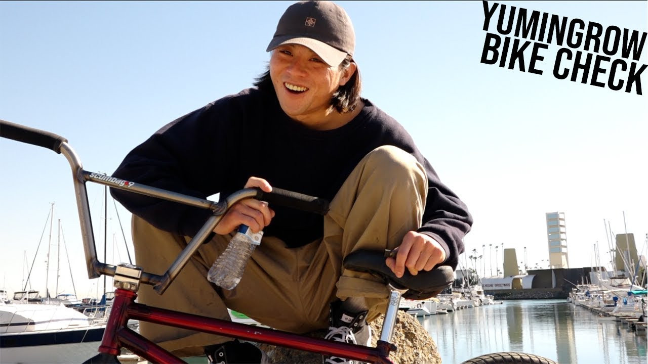 We met up with Yumi to get the run down on his current setup. He had one request, we must film it next to some boats. Yumi loves boats. <br /><br />Frame: https://fitbikeco.com/shop/frames/savage-frame-justin-spriet-edition/<br />Fork: https://fitbikeco.com/shop/forks/fk-1-0/<br />Bars: https://fitbikeco.com/shop/bars/begin-4pc-bar/<br />Stem: https://fitbikeco.com/shop/stems/hango-stem/<br />Tires: https://fitbikeco.com/shop/tires/faf-tire-2-25/<br />Sprocket: https://fitbikeco.com/shop/sprockets/key-guard-sprocket/<br />Cranks: https://fitbikeco.com/shop/cranks/indent-24-cranks/<br />Seatpost: https://www.sandmbikes.com/product/hardgoods/long-johnson-pivotal-seatpost/<br />Seat:https://fitbikeco.com/shop/seating/barstool-seat/<br />Pegs: https://fitbikeco.com/shop/pegs/og-pegs/<br />Pedals: https://fitbikeco.com/shop/pedals/mac-pc-pedals/<br /><br />Featuring: Yumi Tsukuda @yumingrow<br />Filmed & Edited: Sauce