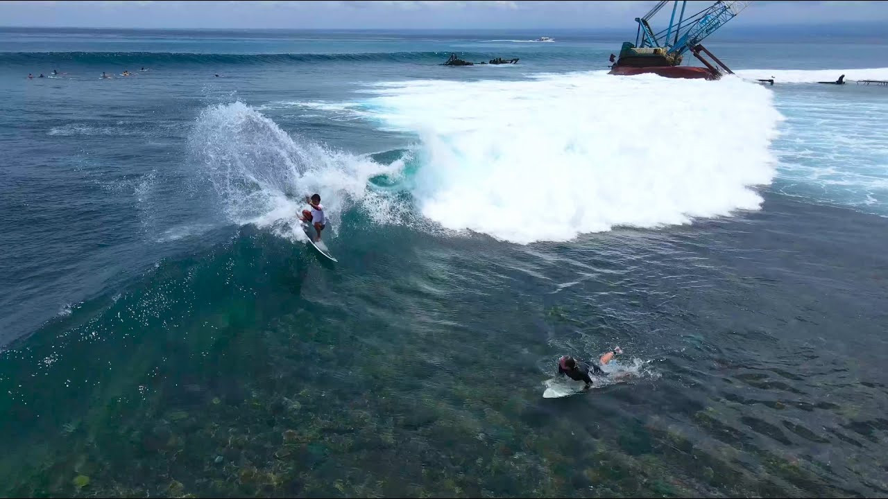 Nusa Lembongan is a mere 30 minute boat ride from Bali, but definitely offers a more chilled experience both in and out of the water. <br /><br />We filmed this session at Shipwrecks, which is the most consistent break on the island. The sets were only about chest high on this day, but the locals boys were ripping and making it look easy out there. The water out there is also some of the clearest we've seen in the whole of Indonesia.<br /><br />If you would like to support us, please buy us a coffee here: https://www.buymeacoffee.com/infowy<br /><br />If you like the content, please subscribe to the channel here: http://bit.ly/2NPrV5H<br />_____________________________<br /><br />OUR AMAZON STORE: https://www.amazon.com/shop/globalzoo-surfingvideos?ref=ac_inf_tb_vh <br /><br />GEAR WE USE FROM AMAZON: <br /><br />Our camera: https://amzn.to/3XHjiMe <br />Our drone: https://amzn.to/3HauKJg <br />Our main lens: https://amzn.to/3Jo9qCU <br />Our other lens: https://amzn.to/3Ji9XWW <br />Our main tripod: https://amzn.to/3Y6yUZG <br />Our second tripod: https://amzn.to/3Hh9EsJ <br />Our second tripod head: https://amzn.to/3WPpsbQ <br />Our camera bag: https://amzn.to/3HdvTzH <br />The laptop we edit on: https://amzn.to/3Hdwb9L <br />Our external hard drive: https://amzn.to/3Y2lJc0 <br /><br />_____________________________<br /><br />Social media accounts:<br />Instagram: https://www.instagram.com/global.zoo.co/?hl=en<br />Facebook: https://www.facebook.com/Global.Zoo.Co<br /><br />_____________________________<br /><br />DISCLAIMER <br />Some of the links above are affiliate links, where I earn a small commission if you click on the link and purchase an item. You are not obligated to do so, but it does help fund these videos in hopes of bringing value to you! <br /><br />#Surfing #Surf #Indonesia #NusaLembongan #Bali #BaliSurf #GlobalZoo #SurfersOfBali #SurfRawFiles