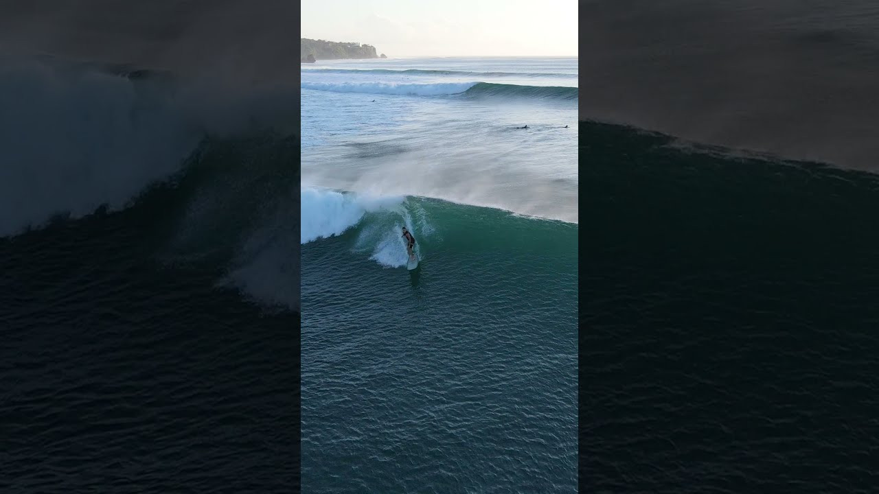 Pro longboarder Gabriel Nascimento displaying some nifty footwork at one of Bali's longest waves.<br /><br />#shorts #longboard #surfing #bali