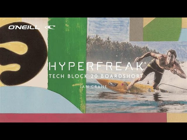 Paddle out with confidence. Hyperfreak boardshorts are designed to extend your session and perform in the most demanding conditions. Key features like Hyperfreak Stretch improves mobility while O’Neill Hyperdry speeds up drying time for a comfortable fit. This product is made with recycled materials.<br /><br />O'Neill Men's boardshort<br />20" Outseam- at the knee fit<br />Hyperfreak pro stretch<br />O'Neill Hyperdry DWR<br />Anti-rash hyperthread<br />Welded zip pocket<br />Flex tie drawcord<br />Made with Repreve® recycled materials<br />89% Polyester, 11% Elastane<br /><br />#firstnameinthewater <br /><br />SHOP NOW HERE @ O'NEILL.COM<br />https://us.oneill.com/products/sp3106003-mul-hyperfreak-tech-block-20?_pos=1&_sid=a484d9bfc&_ss=r