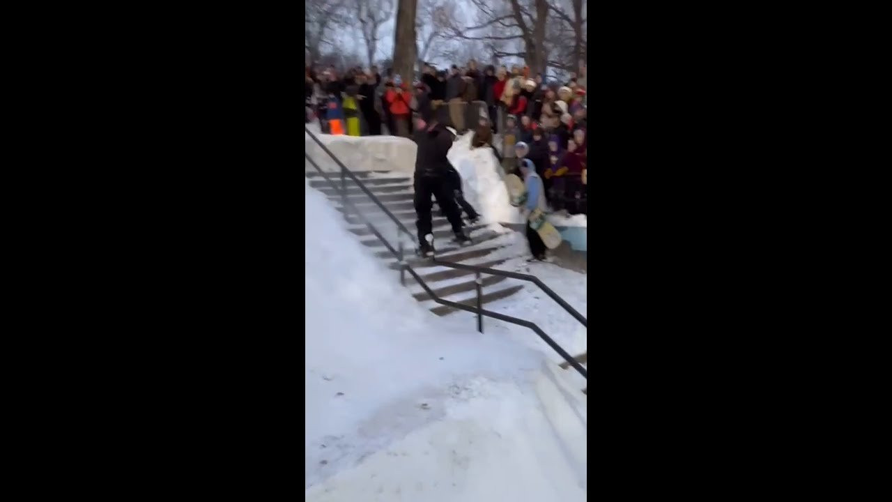 The #RedBullHeavyMetal hype continues with Zeb Powell going HUGE on the kink rail in Duluth, 2022. <br /><br />Just over a week out from Heavy Metal 2024 in St. Paul, MN!<br />#streetsnowboarding #snowboarding #snow