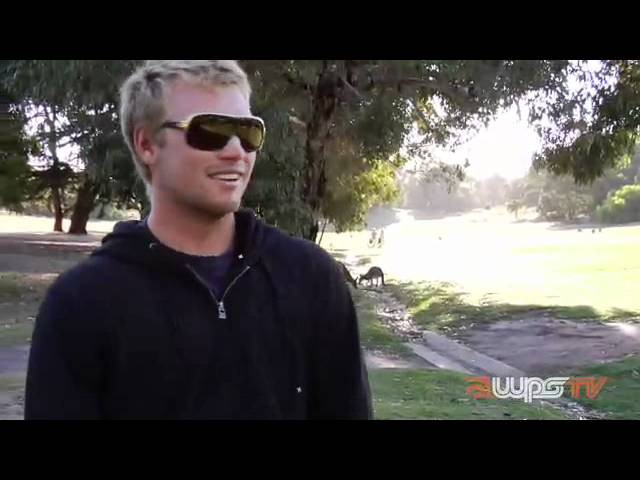 Pro Surfer Ace Buchan, takes time out on a lay day at the Rip Curl Pro, Bells Beach, to hang out with the kangaroos ...